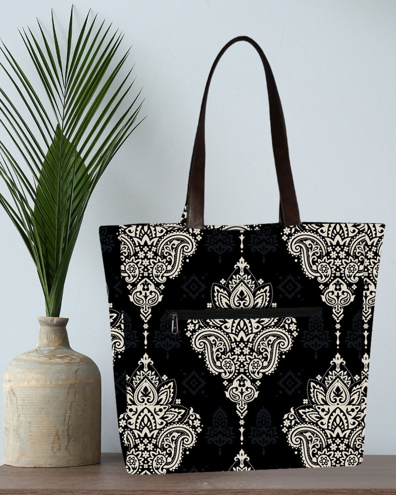 BIG PAISLEY PRINT TOTE BAG