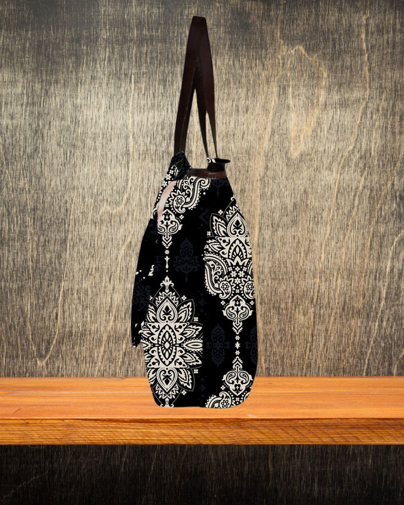 ETHNIHIC BIG PAISLEY PRINT TOTE BAG