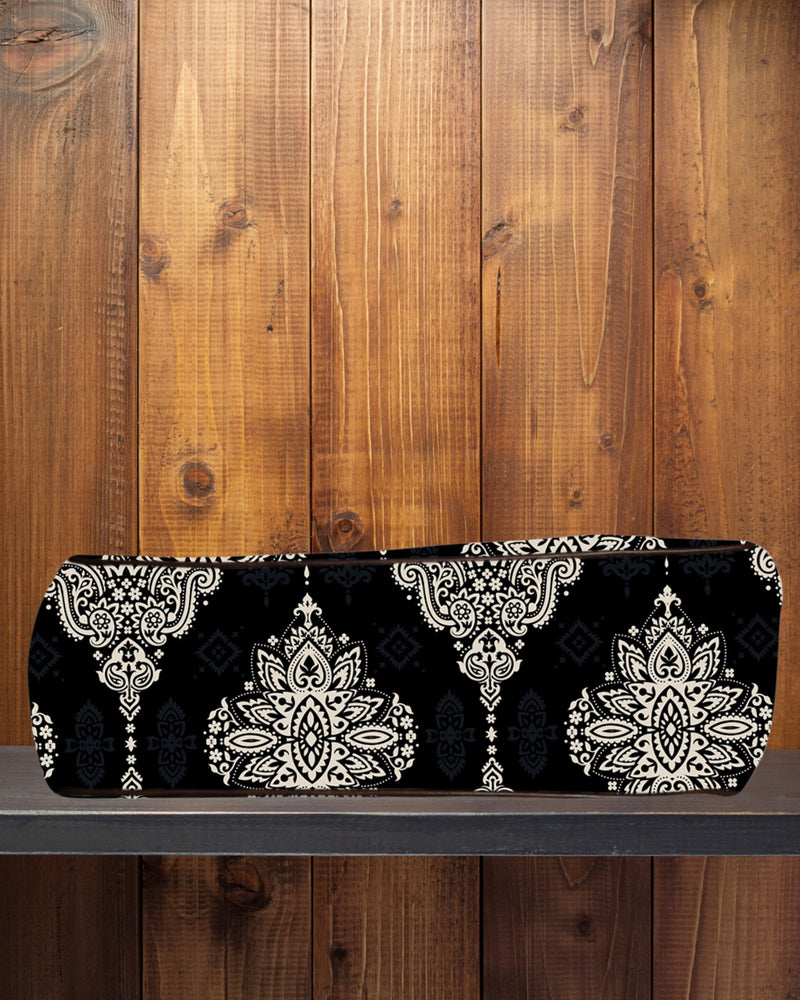 Ethnic Big Paisley Canvas Shopper Tote Bag