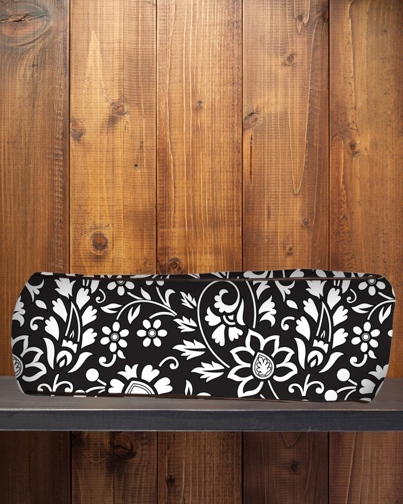 Ethnic Floral Print Canvas Tote Bag