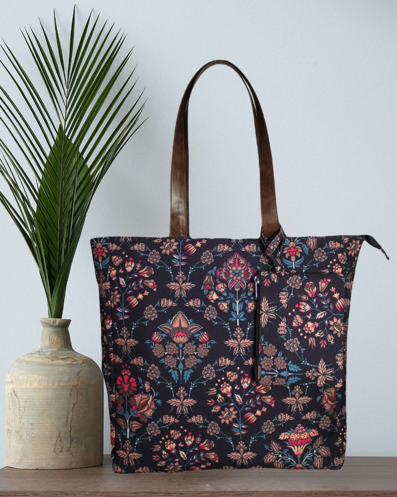 ETHNIC PAISLEY PRINT TOTE BAG EB 3