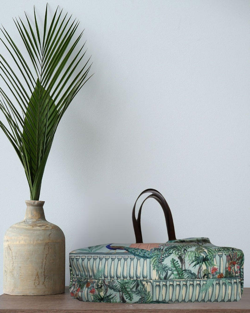 Mughal garden printed tote bag