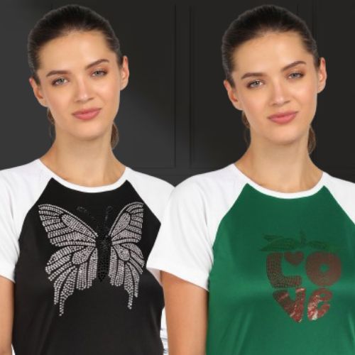 Women’s Polyester Sports T-Shirt Pack of 2