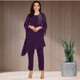 Women Sequins Motifs Embellished Asymmetric Kurti Pant