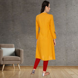 Floral Embroided A line kurti