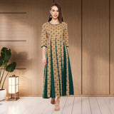 Women floral Print cotton Anarkali Kurta