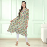 Ethnic Printed anarkali cotton kurti