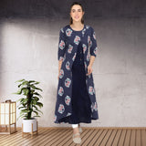 Ethnic Print Cape Kurti Set