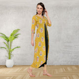 Ethnic Print Cape Kurti Set