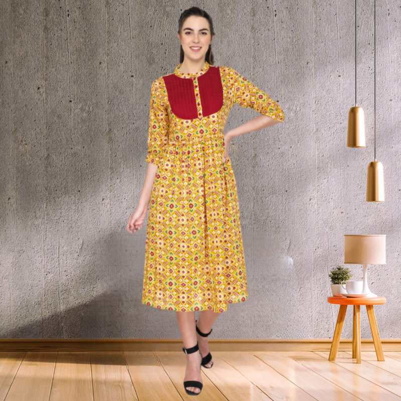 Timeless Ethnic Printed Cotton Kurti