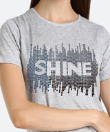 Women's Sequin Motifs Embellished cotton T-shirt