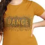 Women's Sequins Motifs Embellished Cotton T-shirt