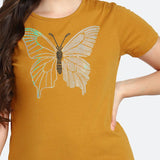 Women's Sequins Motifs Embellished Cotton T-shirt